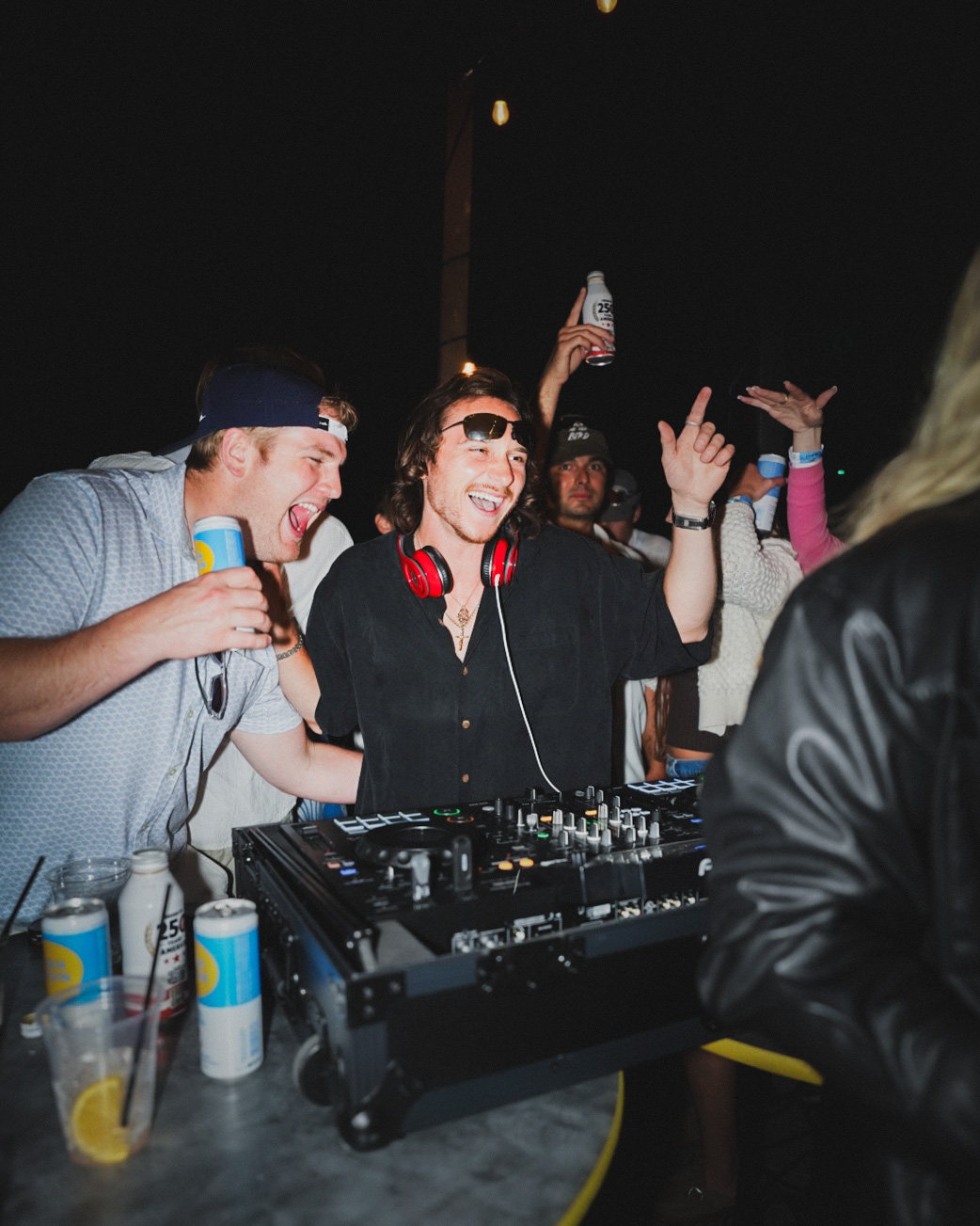 Coberino performing a DJ set