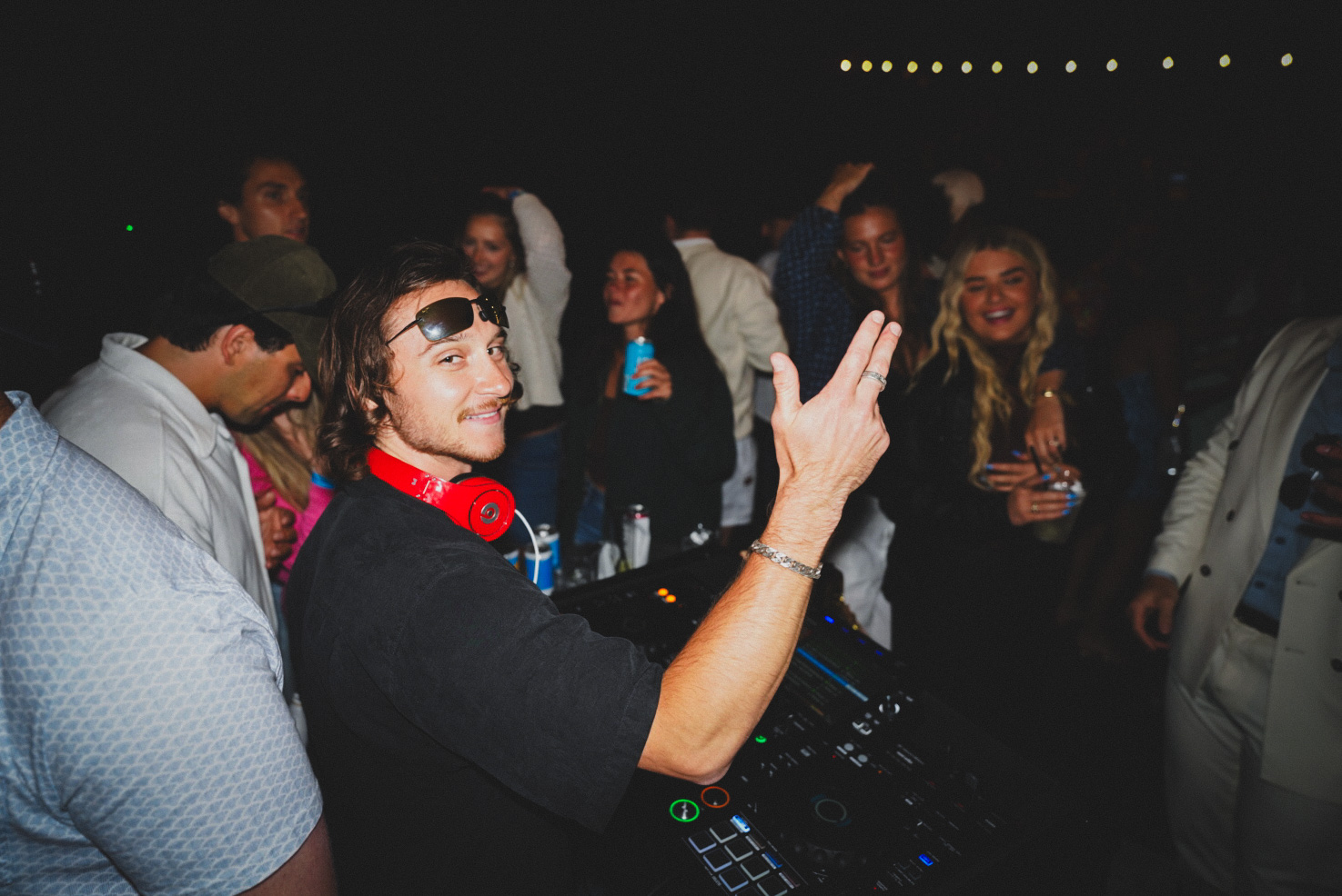 Coberino performing a DJ set